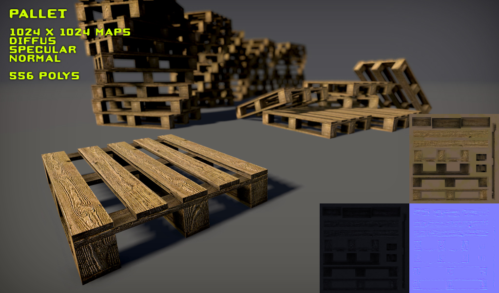 Wood Pallet Pack By Nobiax