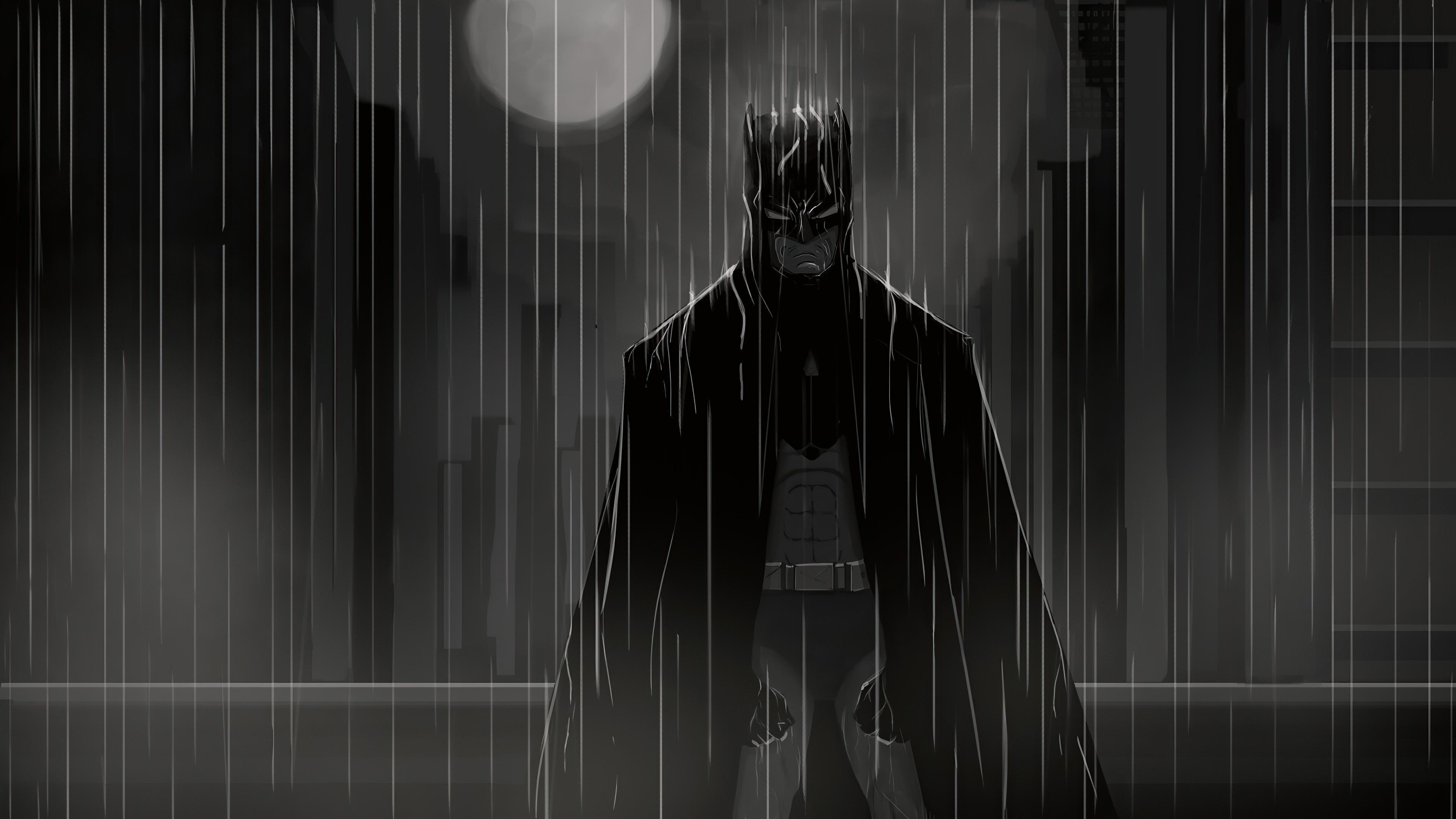 FREEIOS7, detective-comics-batman-rain - parallax HD iPhone iPad wallpaper