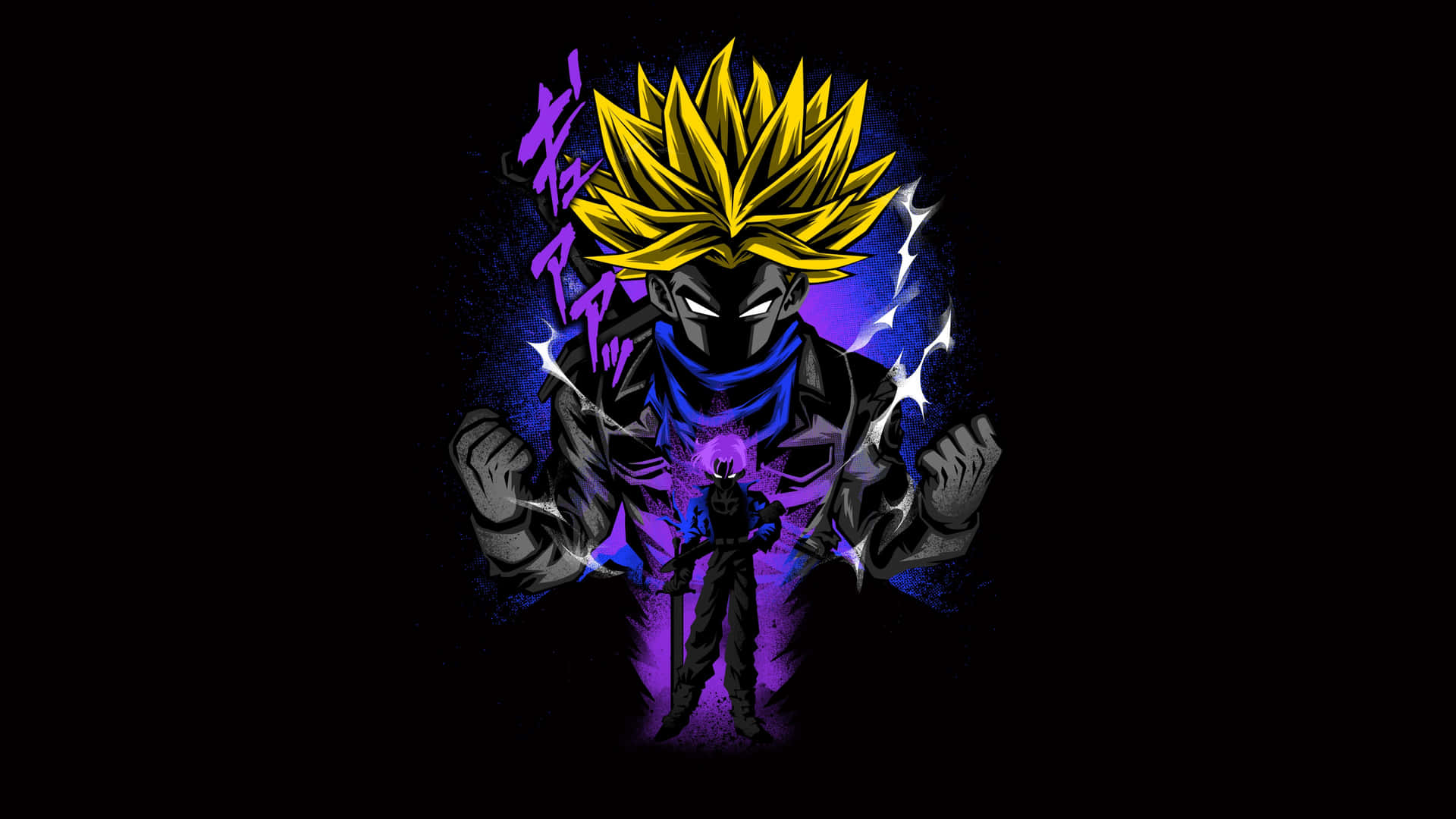 Super Saiyan Trunks from Dragon Ball Z 4k wallpaper