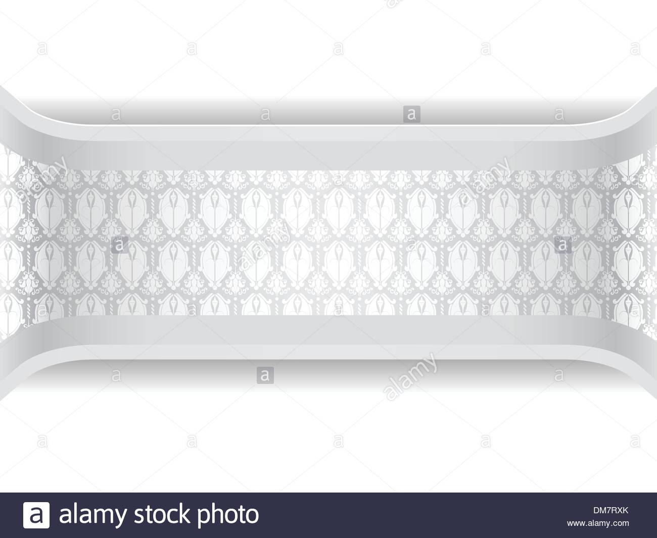 Room Wall With White Seamless Basque Wallpaper Stock Vector Art