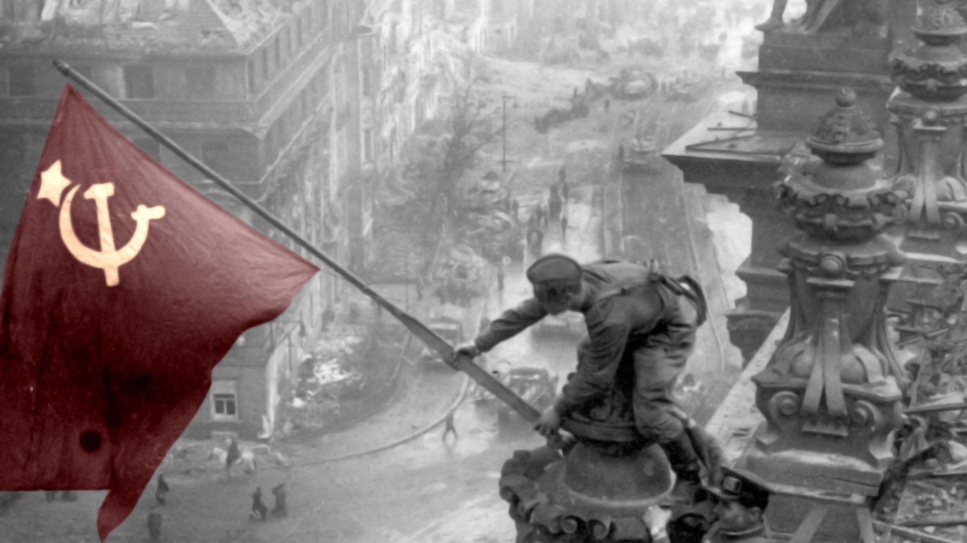 Berlin World War Ii Soviet Russia Russian Flag Jpg