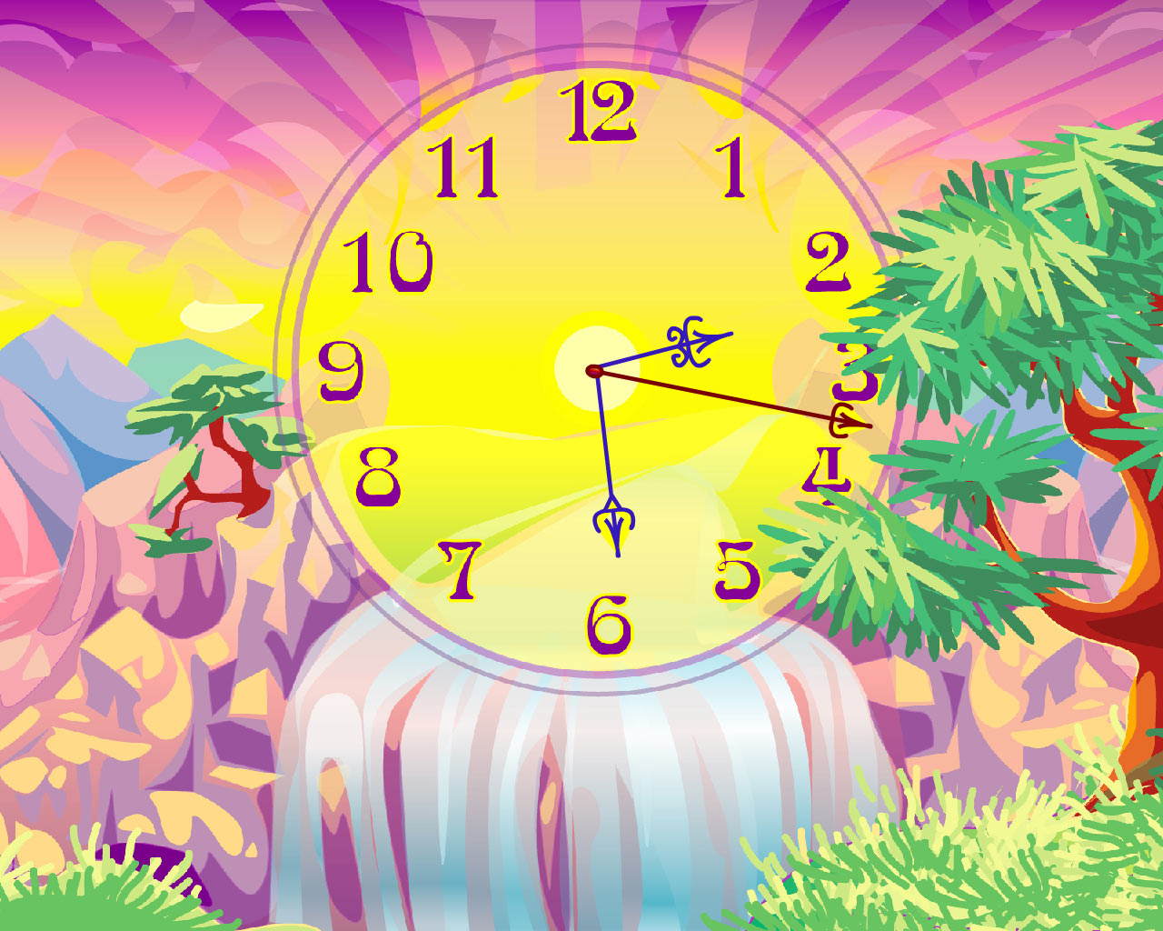 Desktop Gadgets Themes Wallpapers Oasis Clock Live Animated