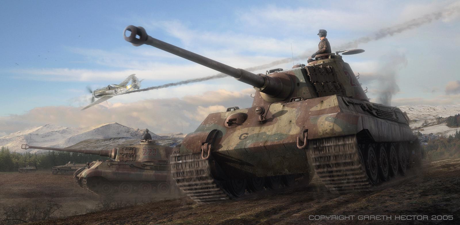 King Tiger Tank Wallpaper