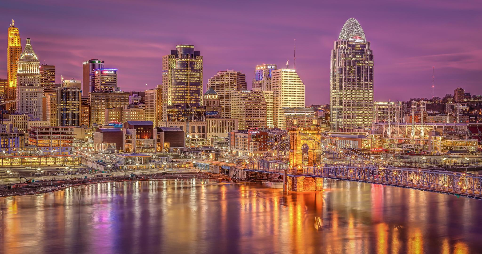 This Cincinnati Skyline Wallpaper Was Posted In R Who