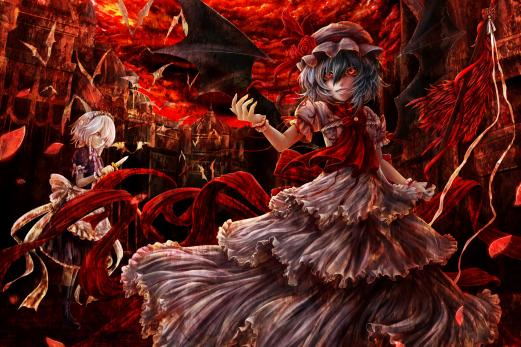 Download Red Anime Bloody Attack Wallpaper  Wallpaperscom