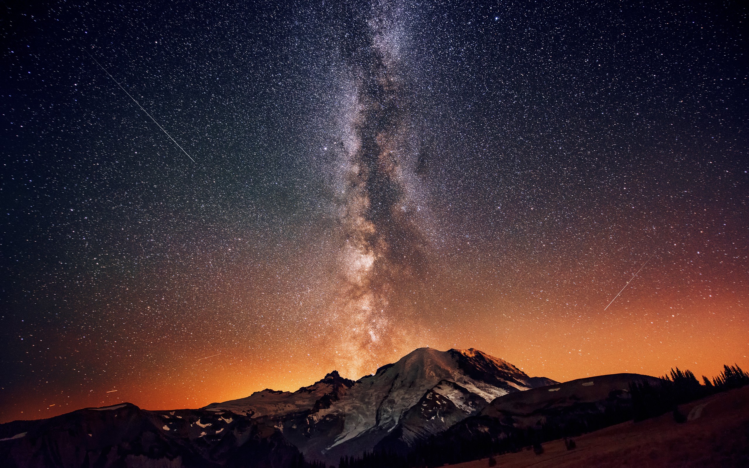 Stars Milky Way Night Sky Wallpaper