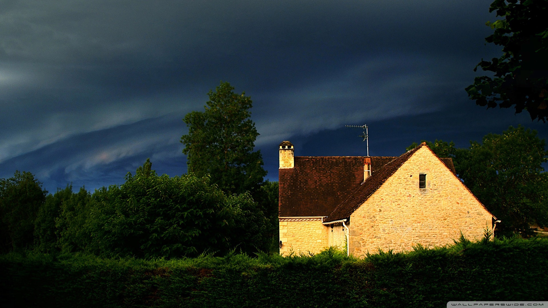 Storm Dordogne France Wallpaper