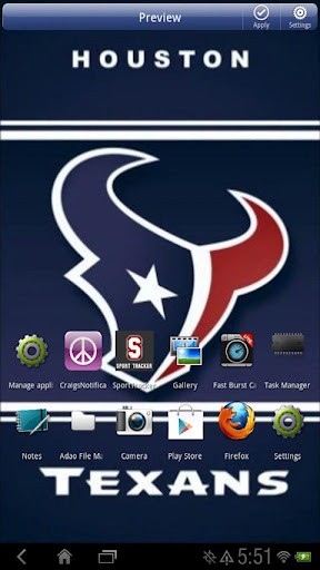 Wallpaper Live Texans Change Framerate By