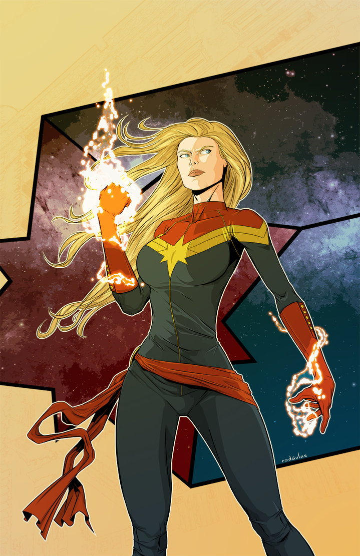 Captain Marvel Carol Danvers By Rodavlasalvador