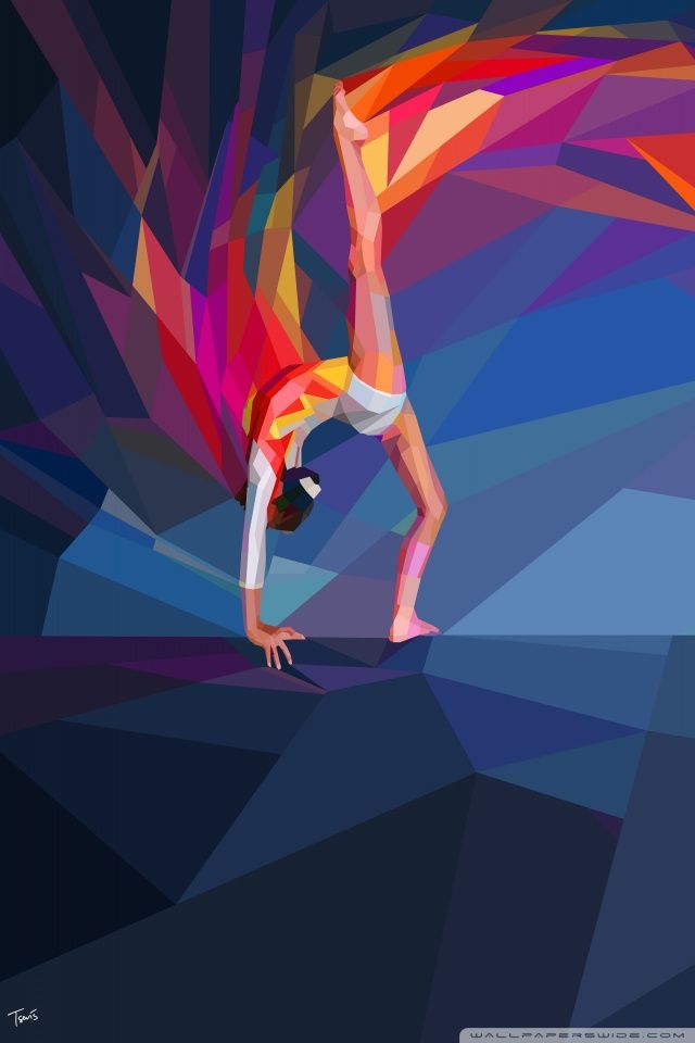 Olympic Gymnast On Beam HD Desktop Wallpaper Widescreen High
