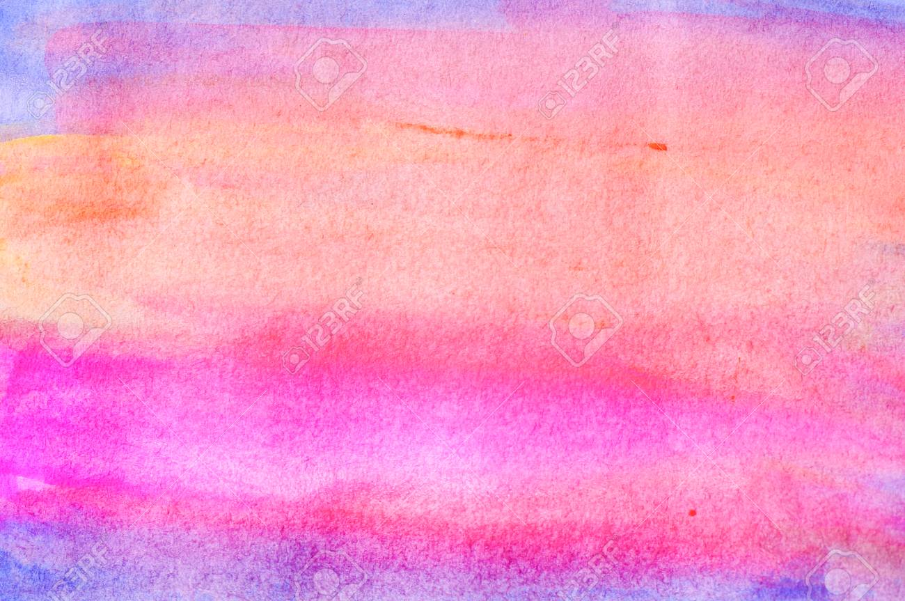 Old Texture Horizontal Watercolour Paper Background For