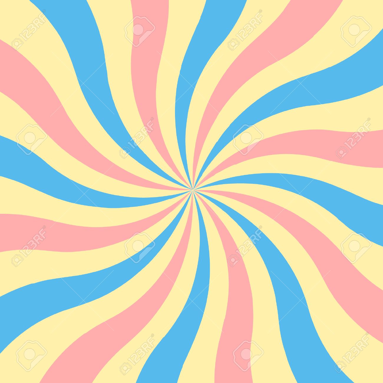 Sunburst Retro Background Inspired By 60s Candy Colors Royalty