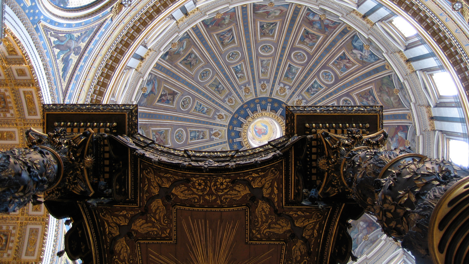 architecture buildings renaissance Rome churches Italy dome st peters 1920x1080
