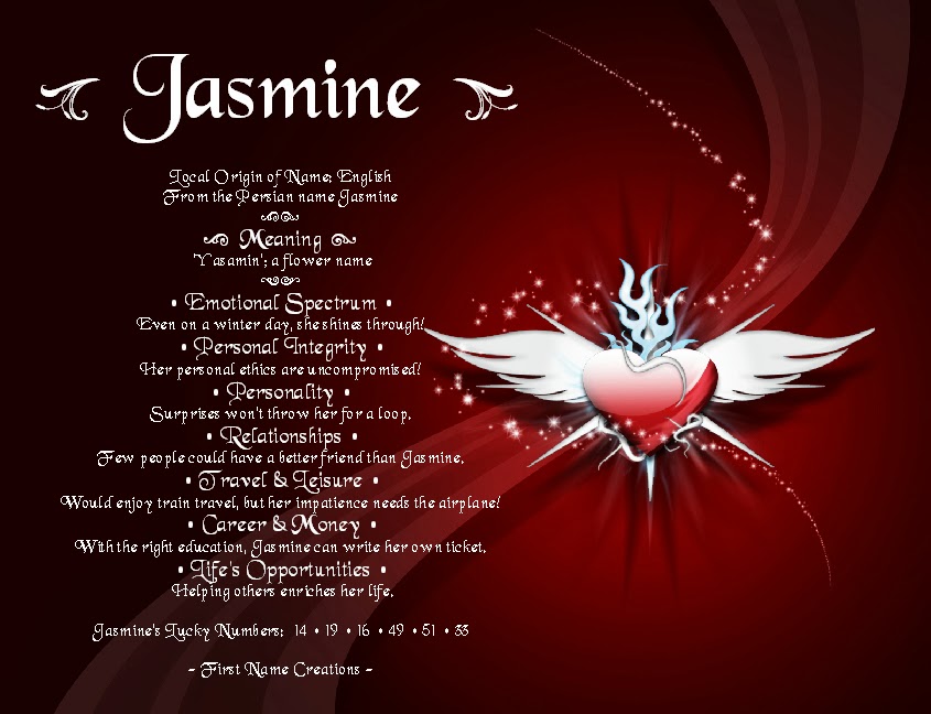 Name Jasmine Wallpaper.