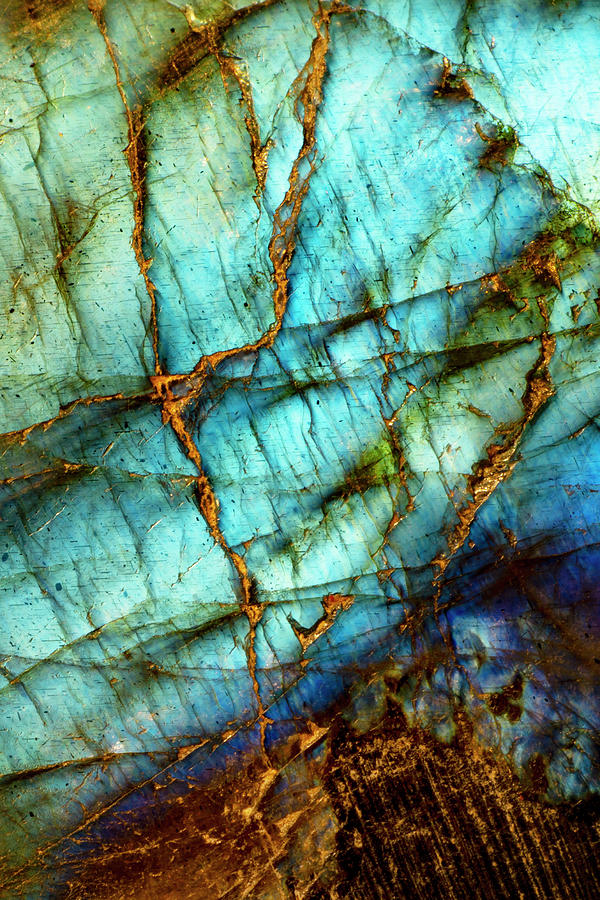 Colorful Blue Labradorite Spectrolite Stone Photograph By Tammy Kelly