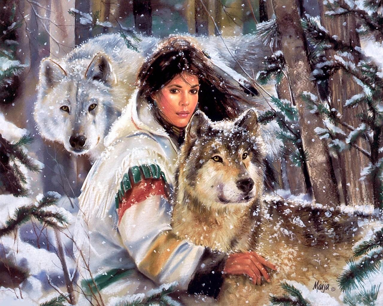 Native American Art By Maija Desktop Wallpaper