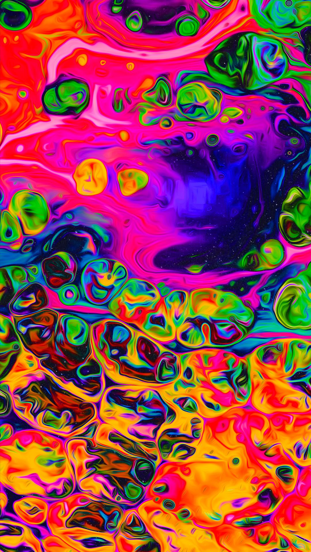 Hawking Radiation Trippy Wallpaper Abstract Neon