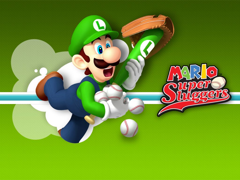 Super Mario Sluggers Luigi Wallpaper