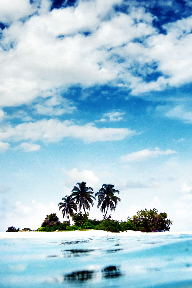 Summer Island iPhone Wallpaper