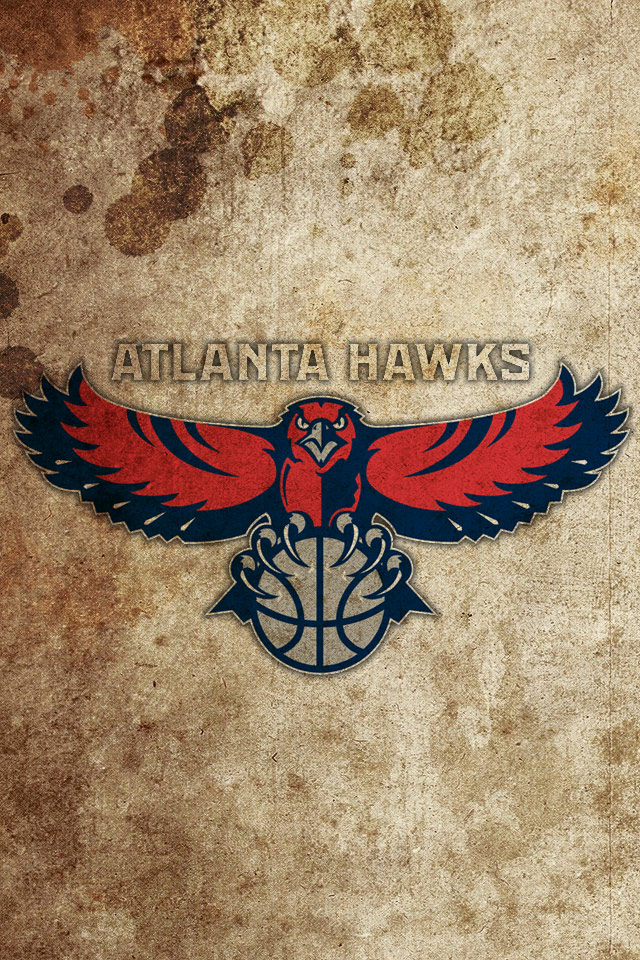 Atlanta Hawks Grunge iPhone Wallpaper