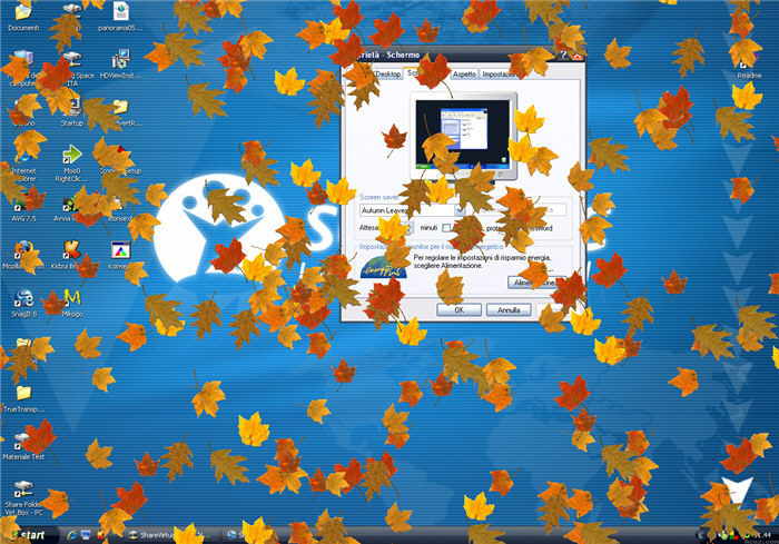 Falling Autumn Leaves Screensaver