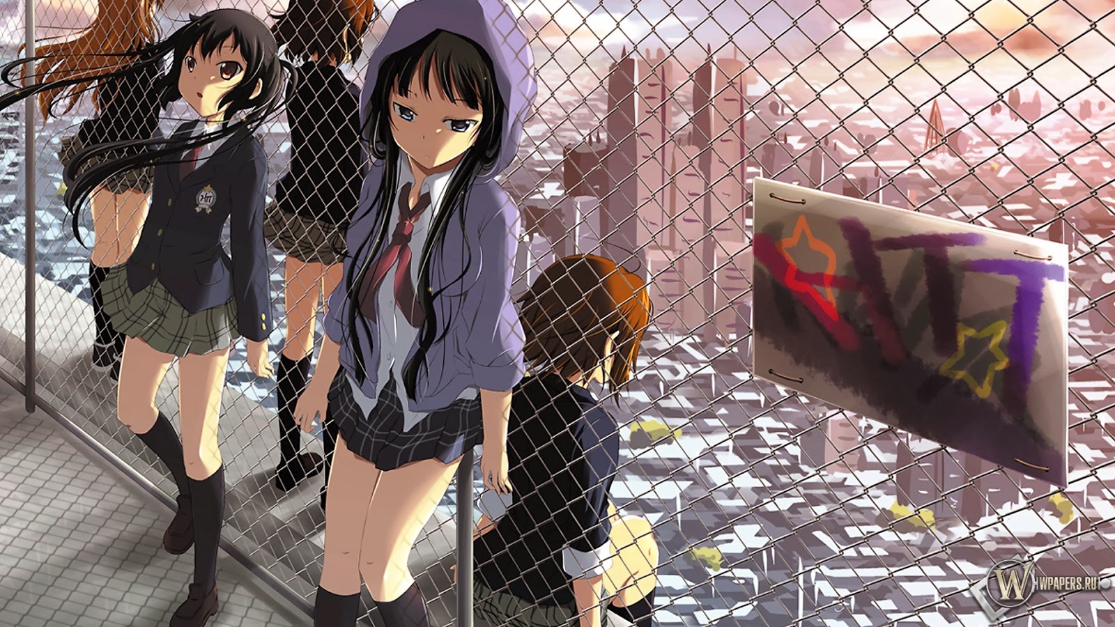 Cute Girls School Uniform K On Anime HD Wallpaper A868