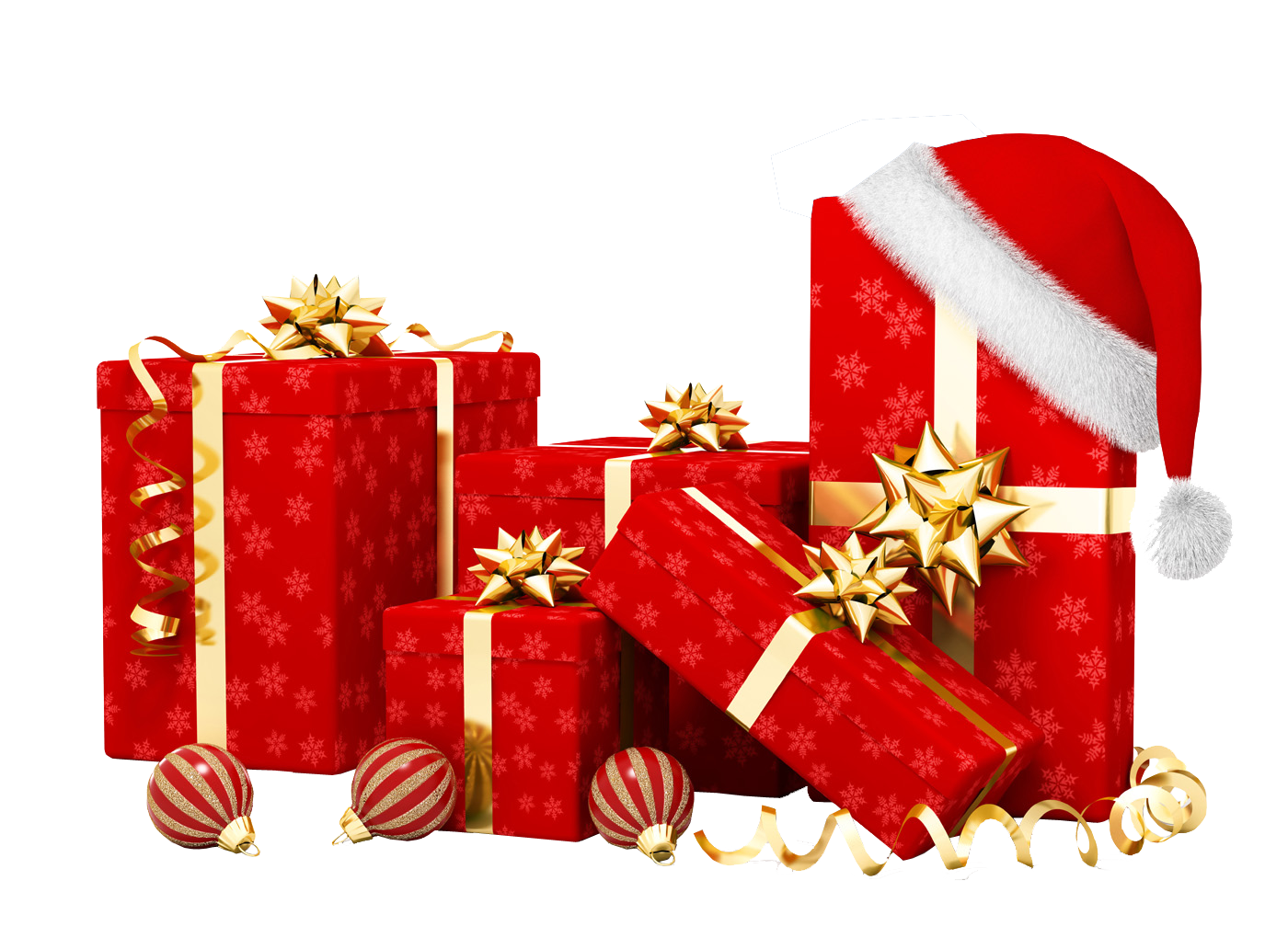 Christmas Gifts Transparent Background Png Image