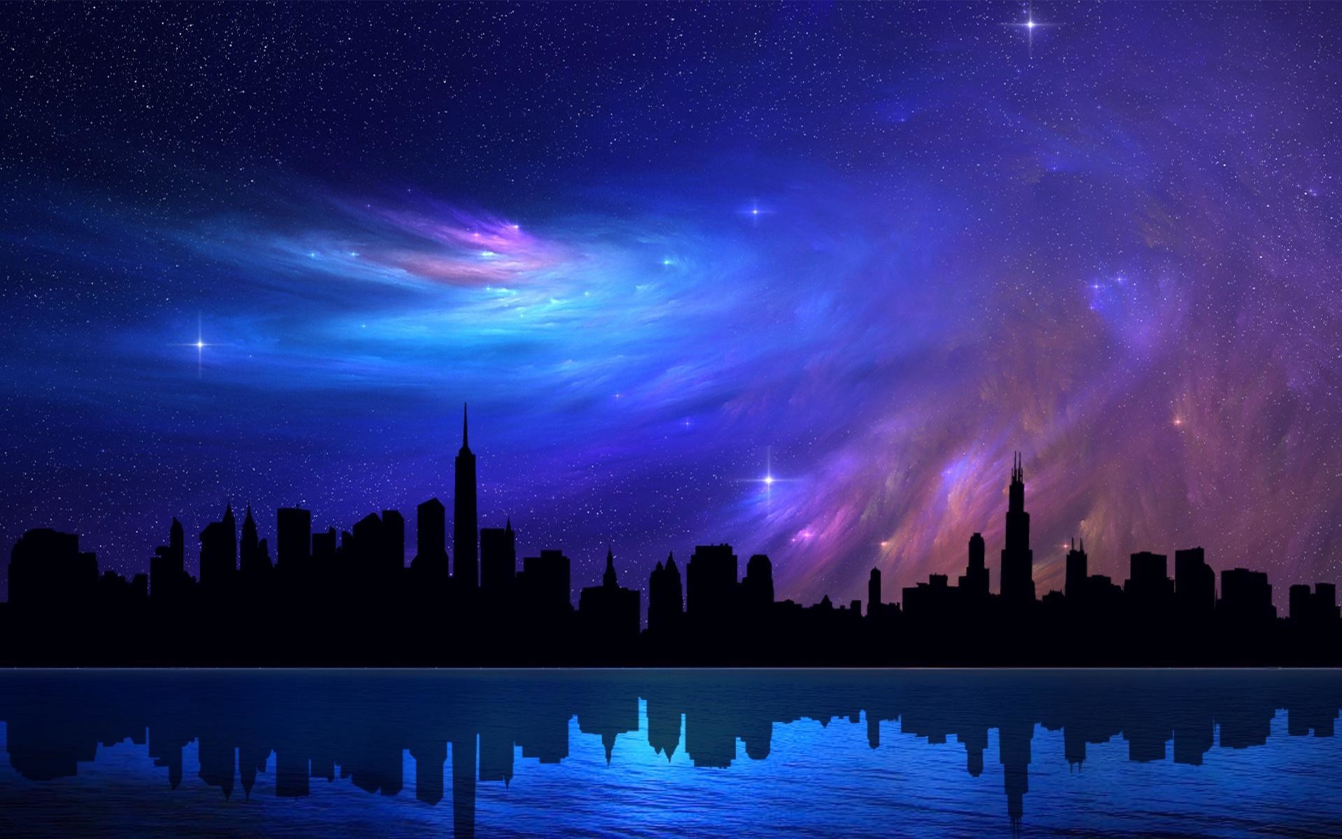 Beautiful Night Sky Wallpaper