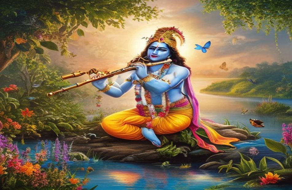 God Krishna HD Wallpaper