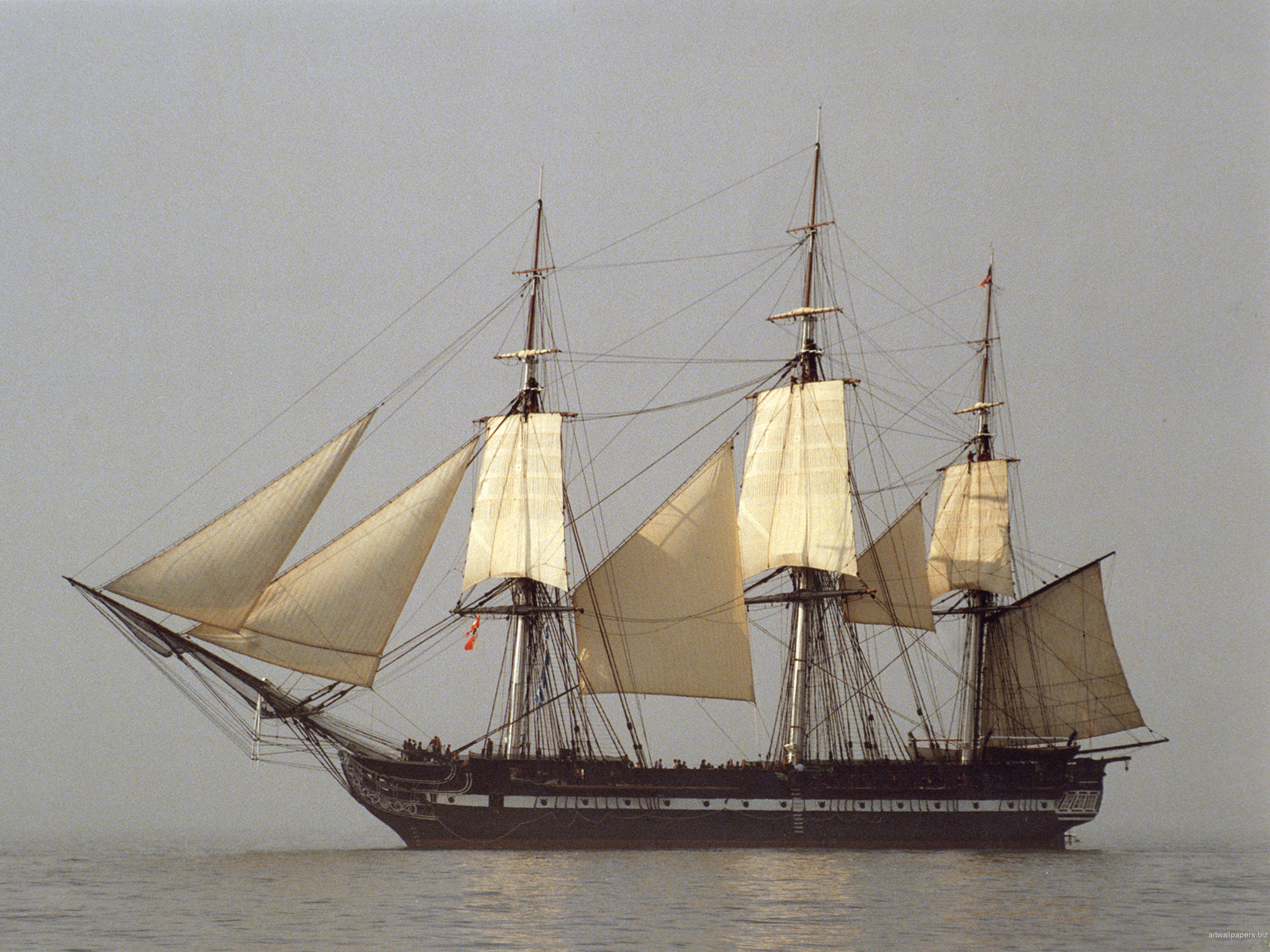 old sailboat sails