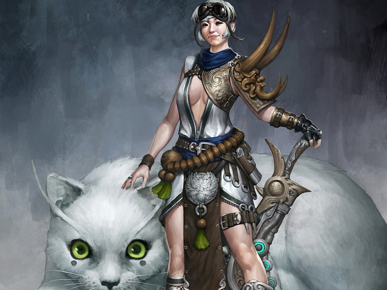 Fantasy Women Warrior Warrior Wallpaper | Concept art 