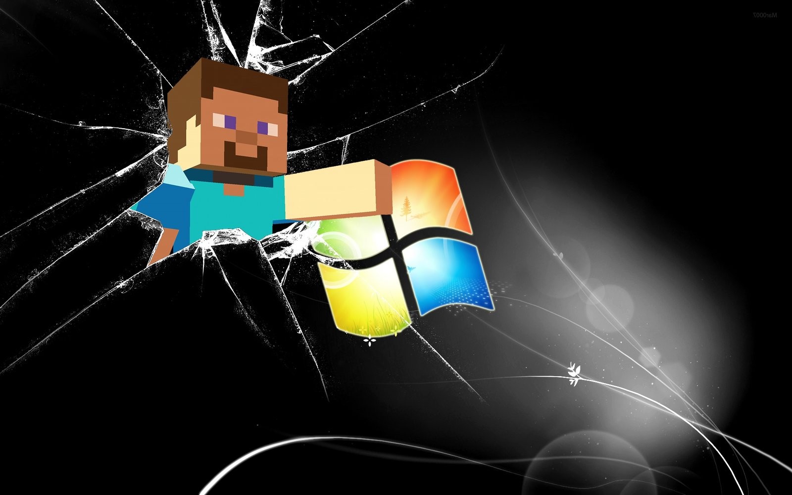 Wallpaper Windows Minecraft Steve