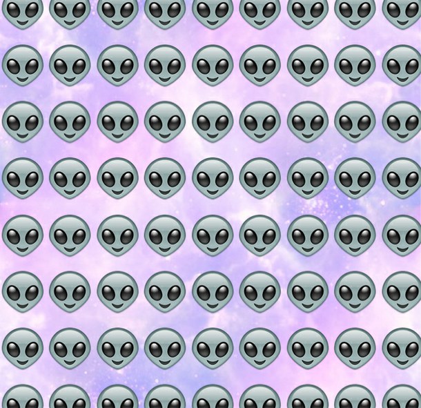 Alien Emoji Wallpaper Image By Lady D On Favim