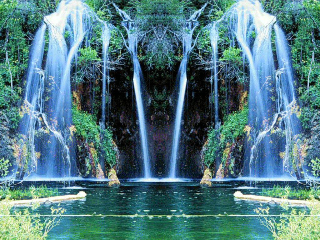 Digital Photos Waterfall Slideshow
