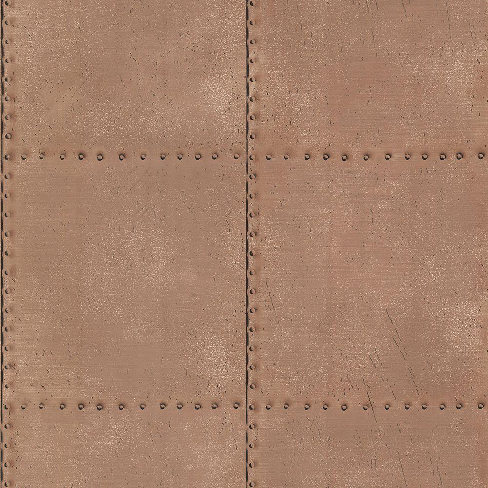 Brewster Metal Copper Texture Wallpaper Sample 21253sam The