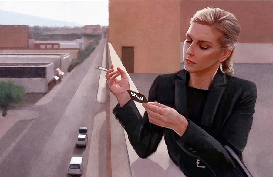 Kim Wexler On The Rooftop   Better Call Saul Painting by Joseph