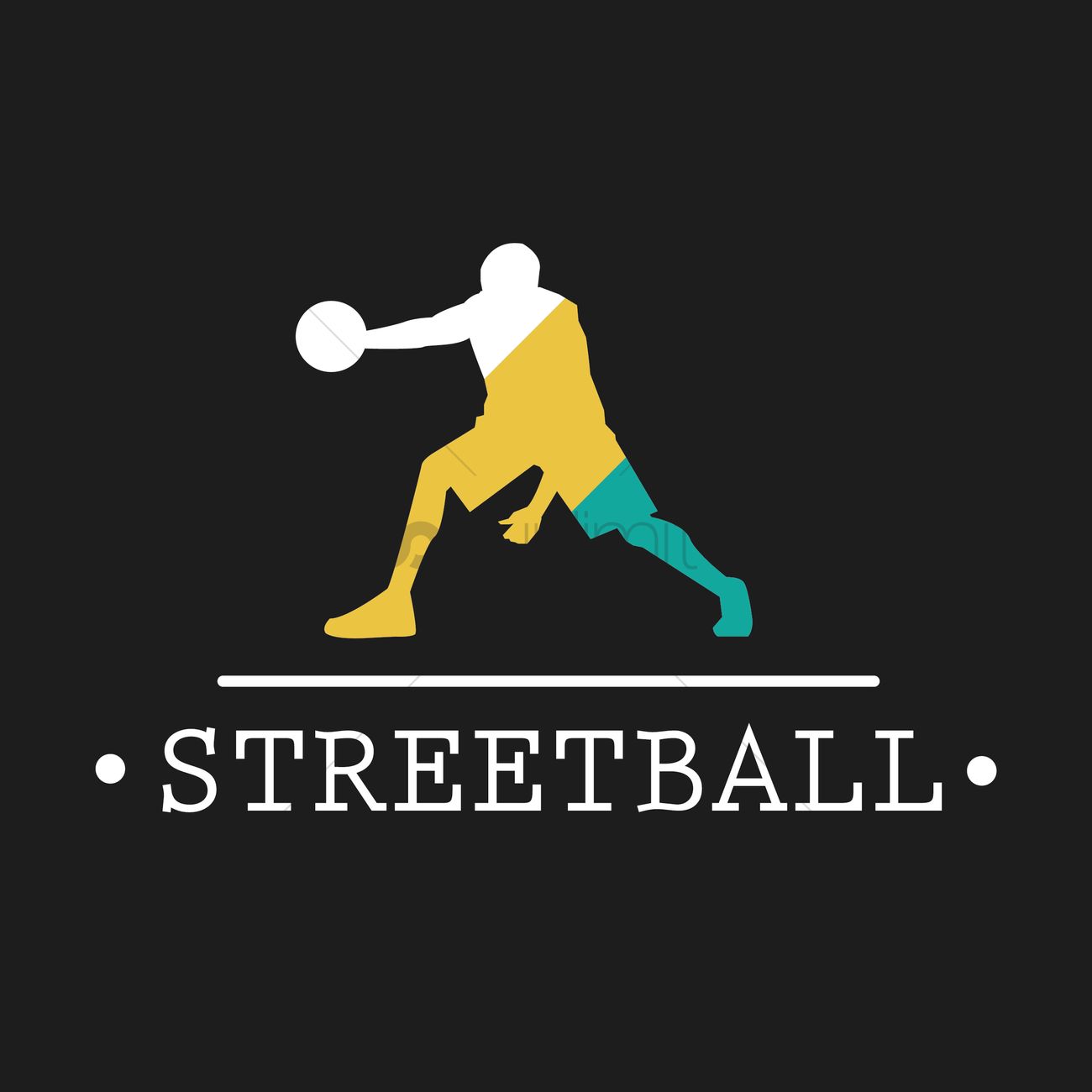 Streetball Wallpaper Vector Image Stockunlimited