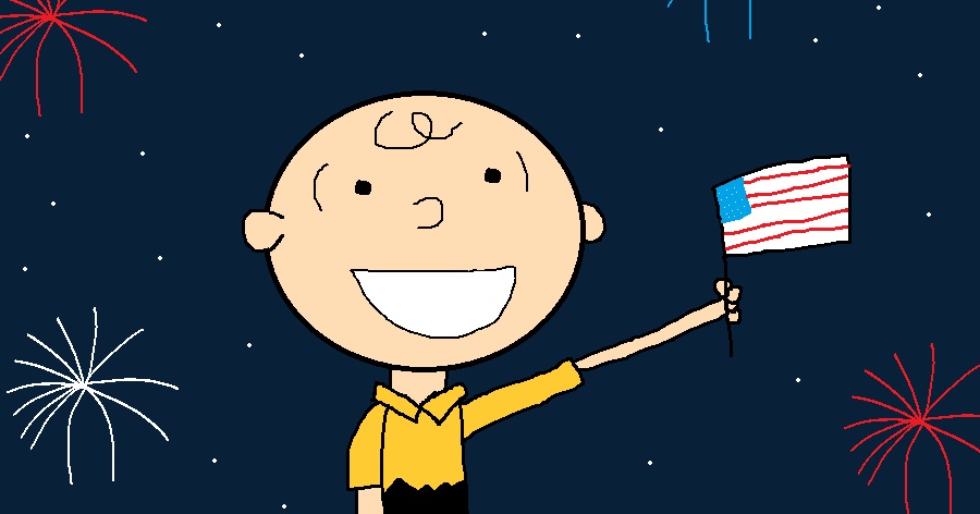 Charlie Brown Celebrates The Fourth Of July By Asalover