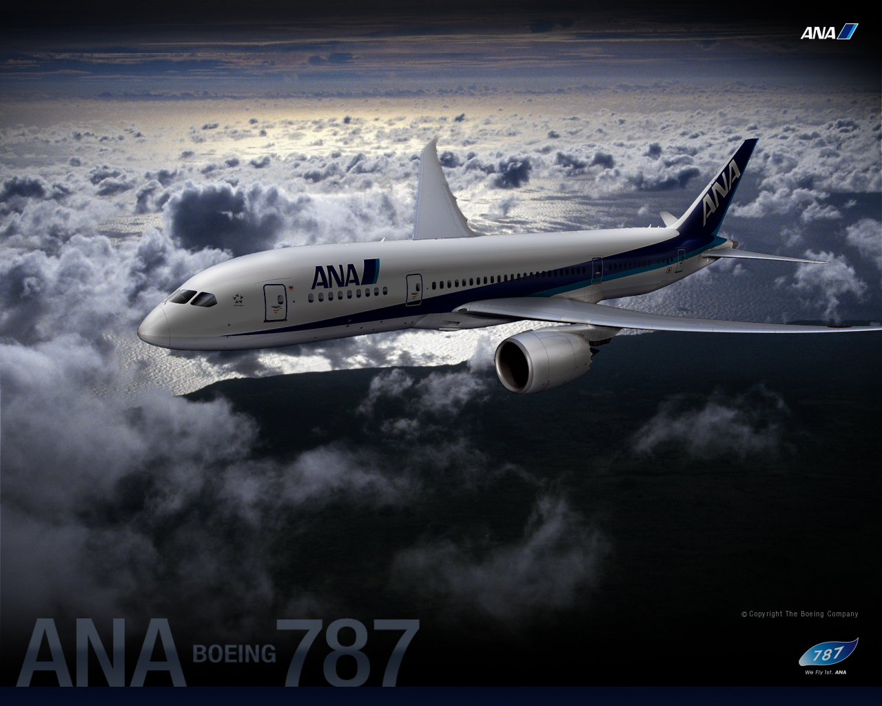 Ana Boeing Dreamliner Desktop Wallpaper