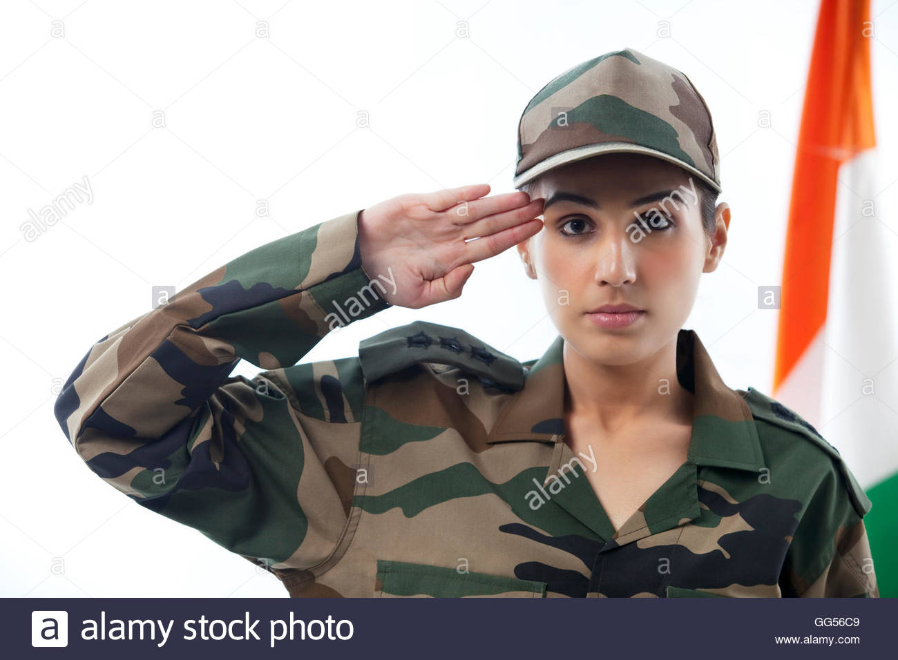 Indian Female Soldier Stock Photos
