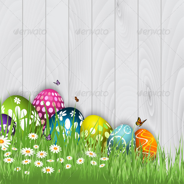 Easter Egg Background Seasons Holidays Conceptual