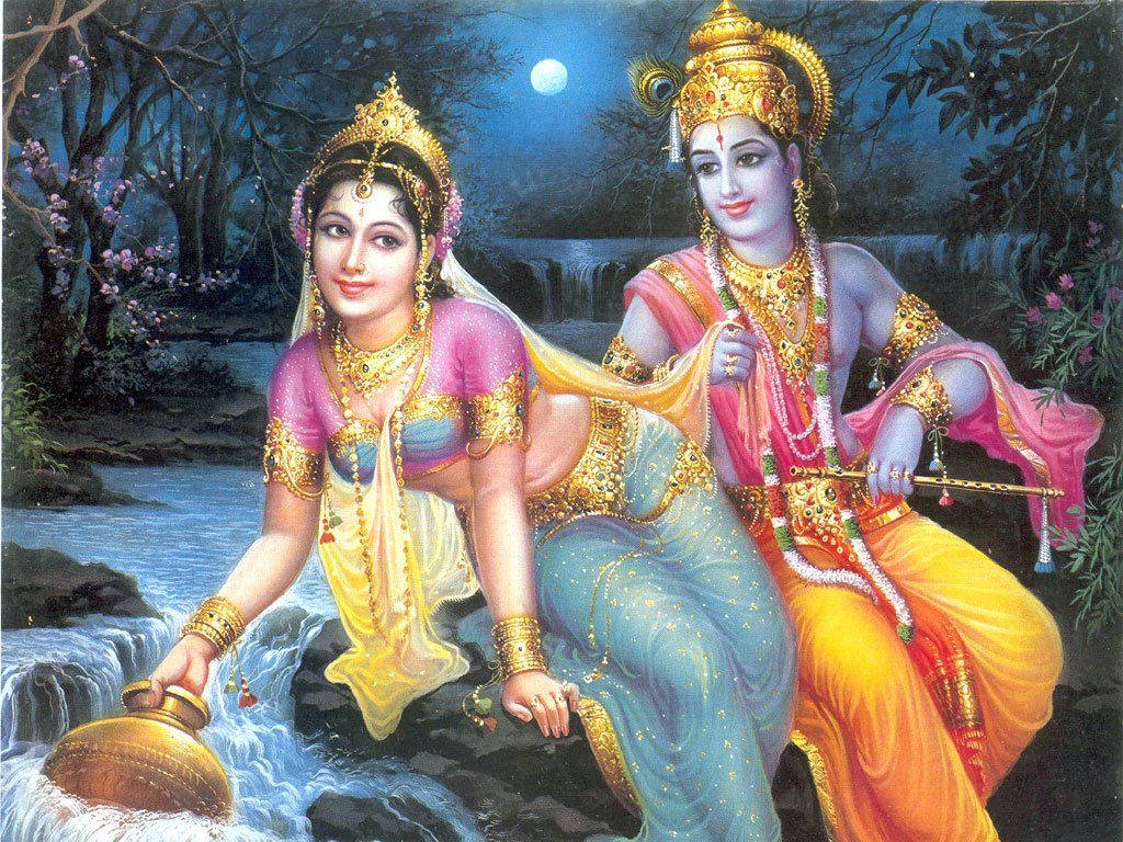 Cute Radha Krishna Wallpaper