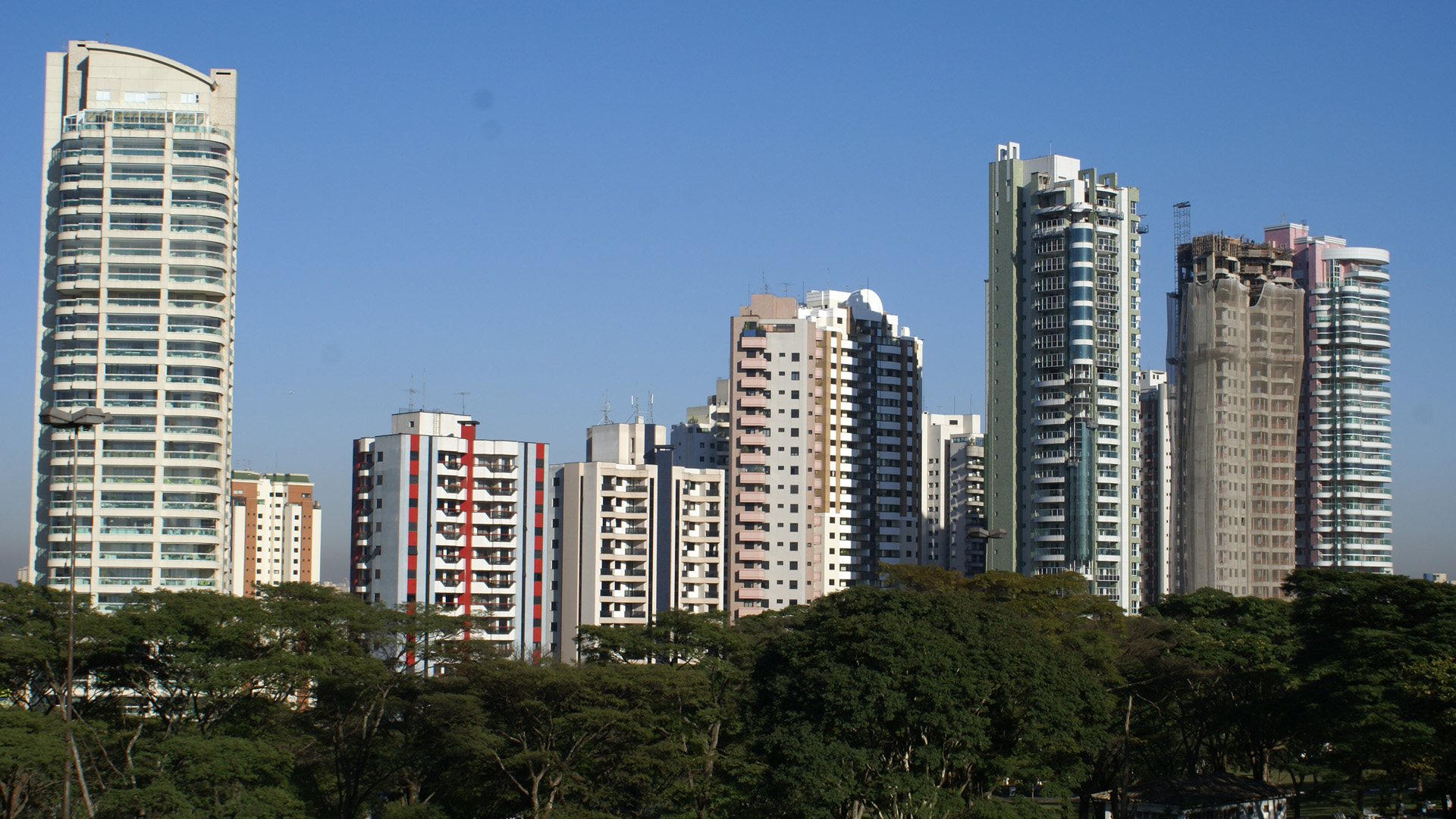 Residential Building Sao Paulo City Wallpaper