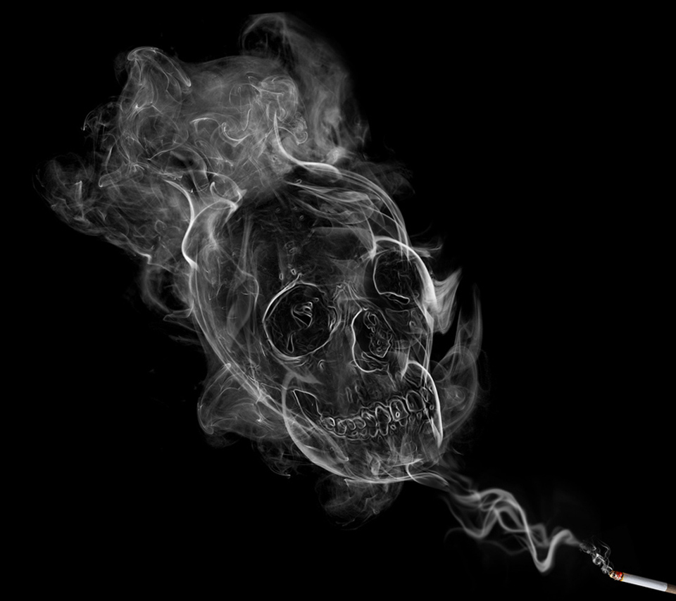 Smoke Skull Flikie Wallpaper