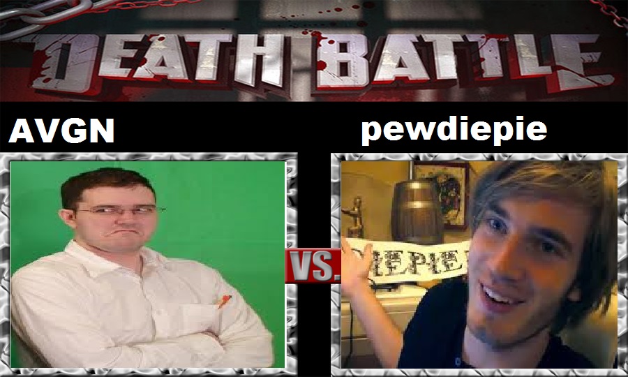 Death Battle Avgn Vs Pewdiepie By Everyday Im Wumboing