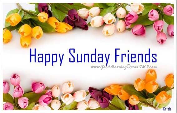 Happy Sunday Friends Image Wallpaper Good Morning Quotes Wishes