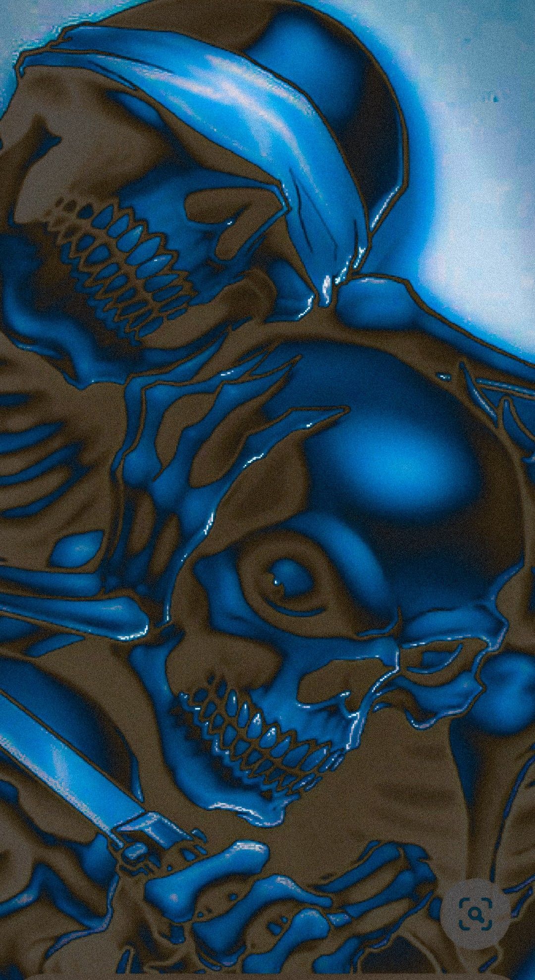 Phone Wallpaper Original iPhone Skull Artwork