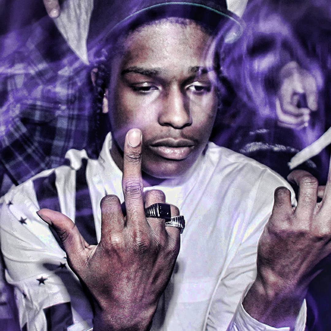 Free download ASAP Rocky Middle Finger Rap Wallpapers [1080x1080] for