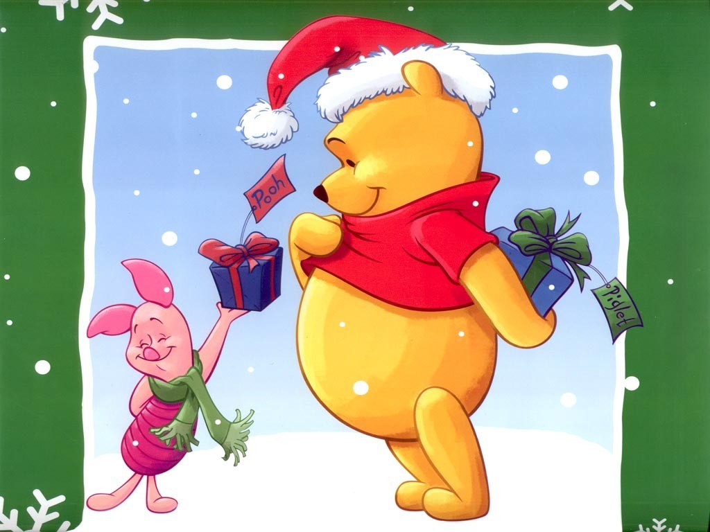 Pics Photos Wallpaper Winnie The Pooh Merry Christmas