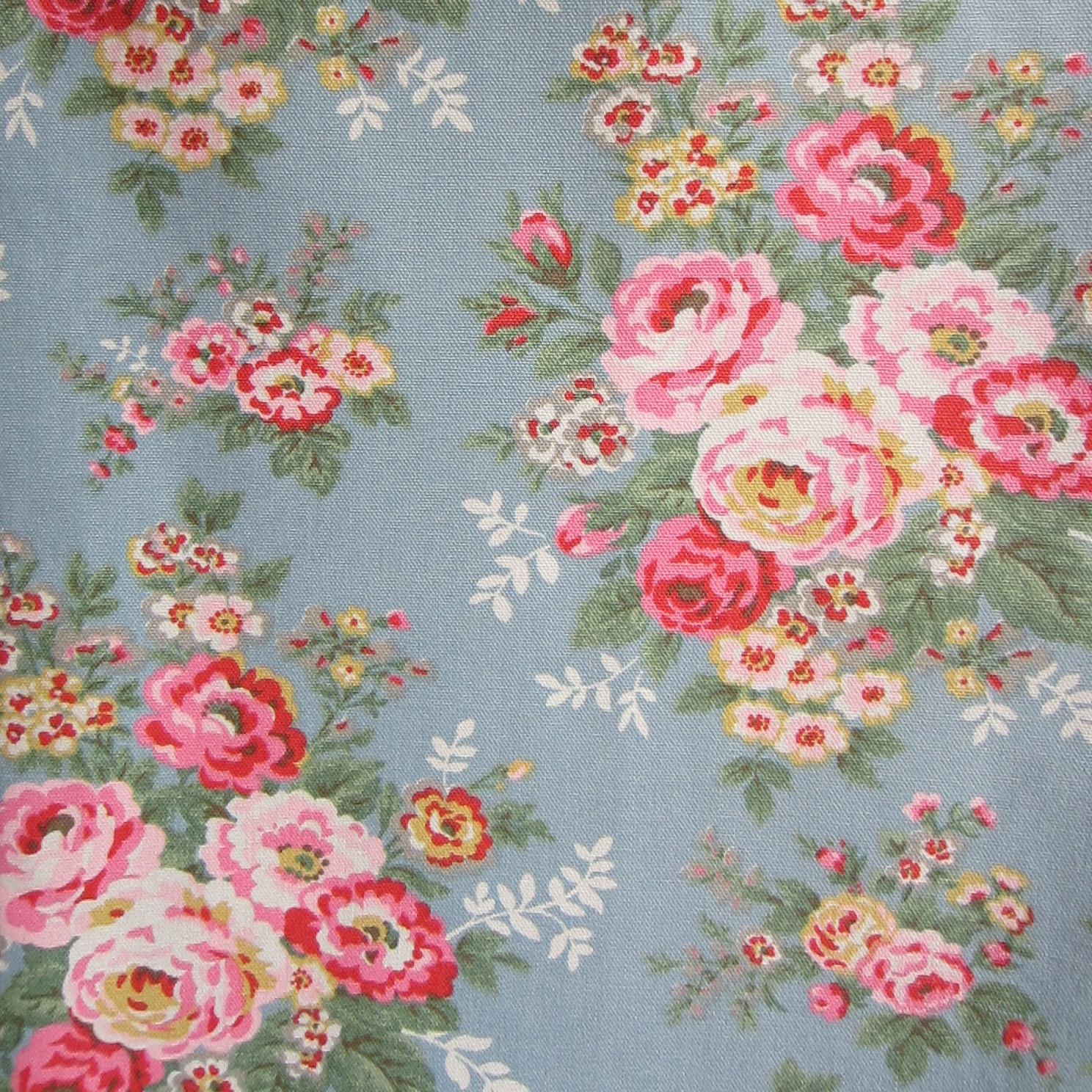 Vintage Rose Print Background This Is A Heavy Cotton Printed